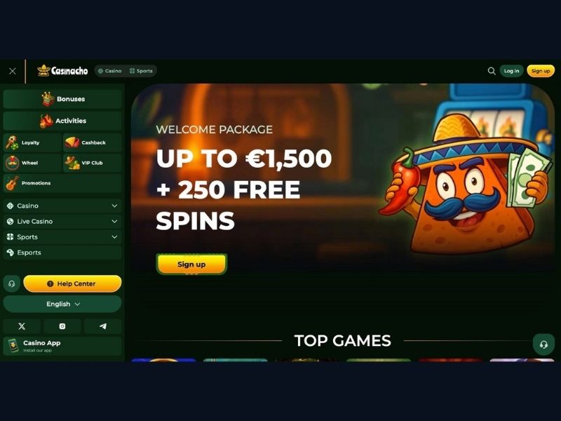 Catalogo e offerta completa di Casinacho Casino Nacho Casino per nuovi giocatori italiani